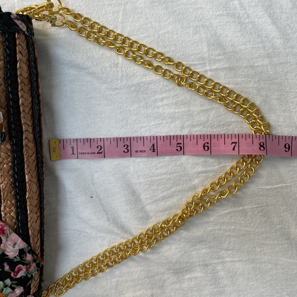 Anthropologie adjustable structured straw handbag - Picture 13 of 14